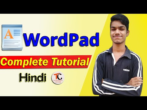 WordPad Complete Tutorial || How To Use WordPad In Hindi || By ...