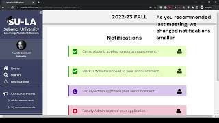 VA 325 Project: UI Simulation for Learning Assistant Applications (SU-LA) Update