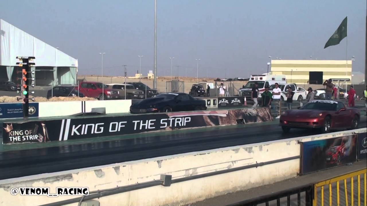Abdullah TTIX Twin Turbo C6 8.70 vs Suliman 427ci F2 Procharger Z28 (Spun) at Dirab Park