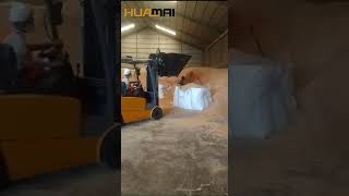 Bag Fill Bucket is used on the sand plant to improve filling efficiency.#sand #cereals #fertilizer by Forklift Attachment Manufacturer -Huamai 110 views 1 month ago 1 minute, 1 second
