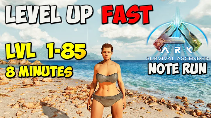 Best ASA Note Run | Level 1-85 in 8 MIN FAST | ARK Survival Ascended The Island
