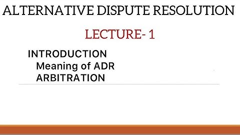 ADR|INTRODUCTION|TOPIC 1|MALAYALAM CLASS|WITH PDF NOTE!!