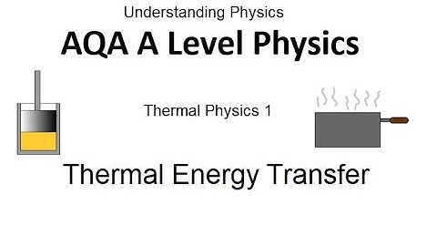 AQA A Level Physics: Thermal Energy Transfer