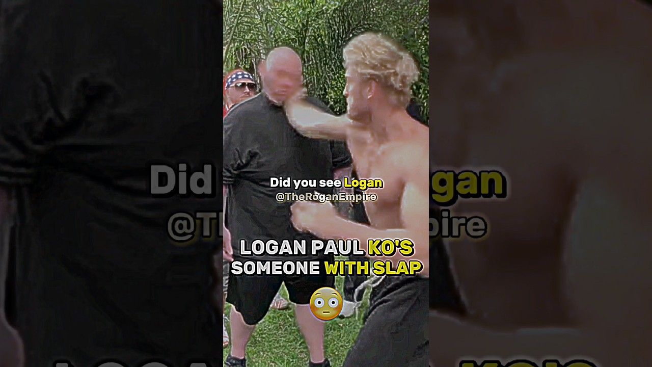 Joe Rogan: Logan Paul knocking out a guy with a slap 😳 