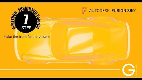 【Fusion360 Car Modeling Tutorial 】Vol.11 Make the front fender.
