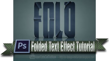 Folded Text Effect — Photoshop Tutorial