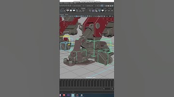 My latest Robot Rig is all set to roll into animation Transformers  #robot #rigging #mechs #maya