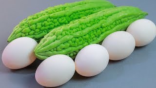 Fry Bitter Gourd Recipe | How to Fry Bitter Gourd with Egg | Bitter Gourd Fry