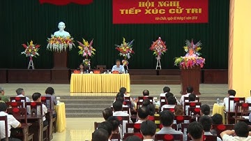 Đồng chí Trần Quốc Vượng tiếp xúc cử tri huyện Văn Chấn, tỉnh Yên Bái