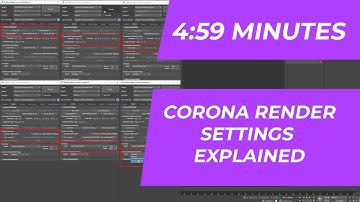 Corona Render Settings Explained in 5 Mins - #coronarender #rendering #3drender #3dmax