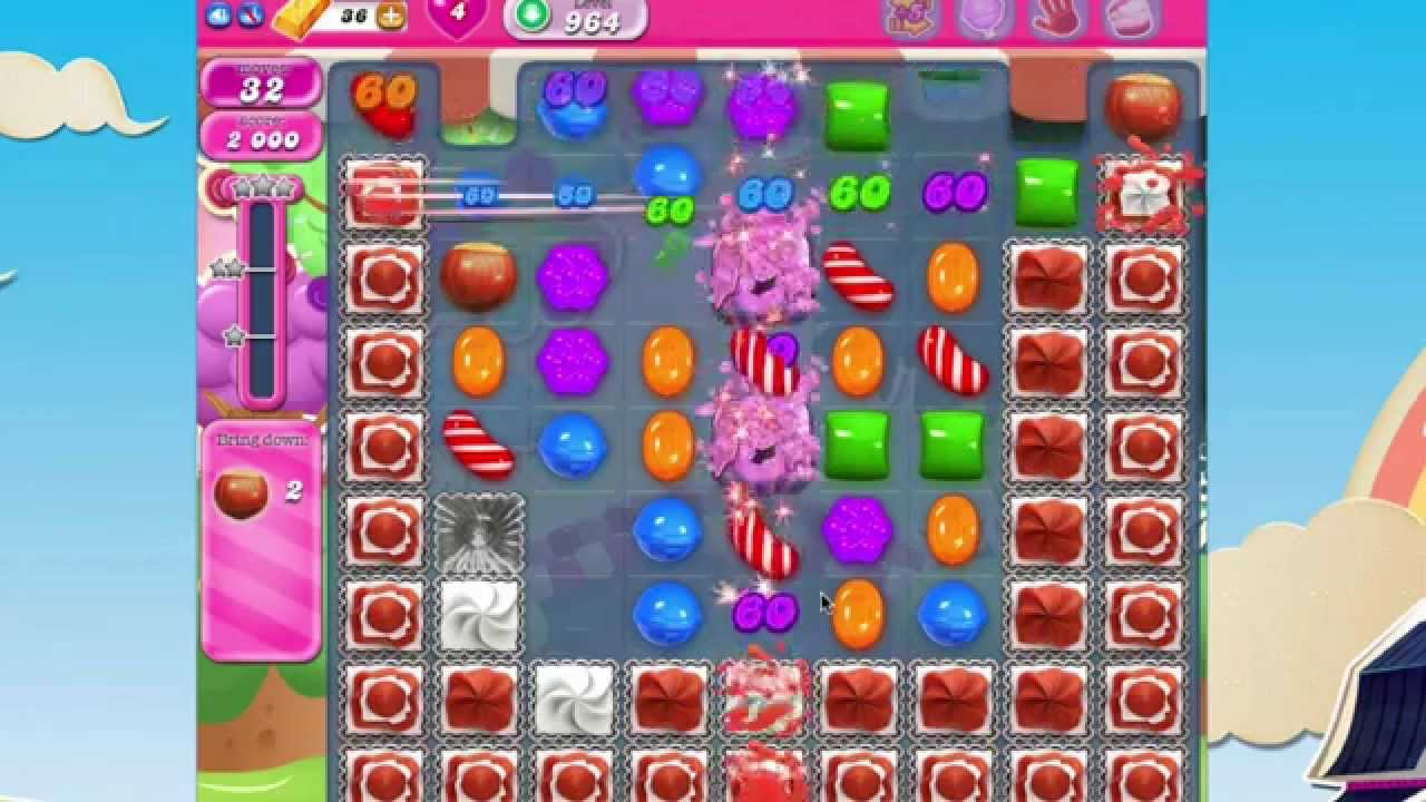 Candy Crush Saga Level 964 - YouTube