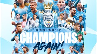 Manchester City lift 2021/22 Premier League Trophy 🏆 🏆