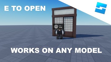 EASY Sliding Door Tutorial - WORKS ON MODELS!  - Roblox Studio (E TO OPEN)