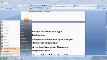 How To Schedule Auto Backup Windows XP-Vista-7-8-10