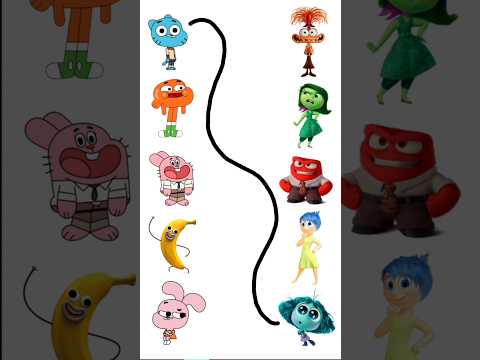 POV Connect Inside Out 2 characters with The Amazing World of Gumball