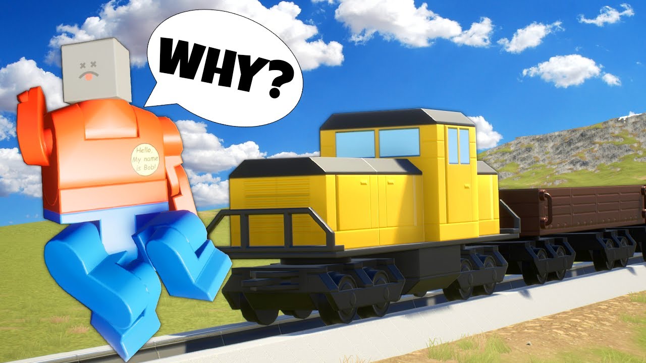We TRICKED People to Help Us STOP THE LEGO TRAIN in Brick Rigs ...