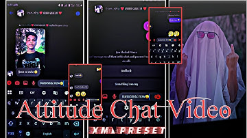 Attitude 😎🤭 Chat lyrics Xml ✅ Preset Alight motion #trending  #viralvideo 