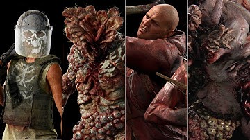 The Last of Us Part 2 Remastered - All Bosses GROUNDED Difficulty | No Return [4K PS5]