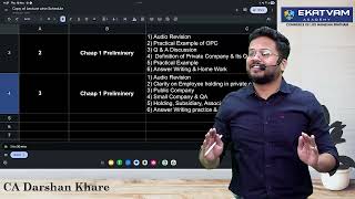 CA Inter Law Live Guidance Batch Lecture 3 | Sept 2026 &amp; Jan 2027 Attempt | CA Darshan Khare Sir
