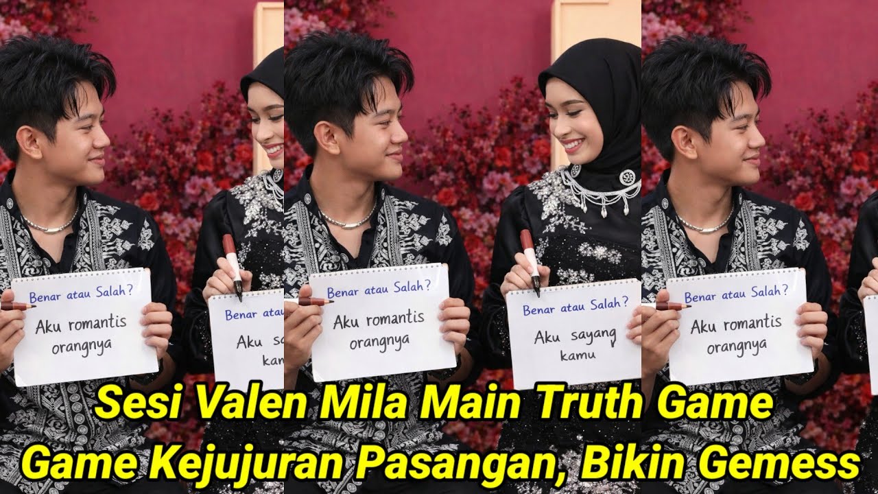 Sesi Valen Mila Main Game Kejujuran Pasangan, Auto Bikin Netizen Gemess !