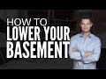 Lowering your Basement | Step by Step Underpinning Explained | How to Lower a Basement