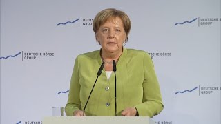 Ganz Deutschland profitiert: Merkel lobt Finanzplatz Frankfurt