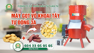 Khoai tây lột vỏ chỉ trong vài giây! Máy gọt vỏ khoai tây tự động 3A