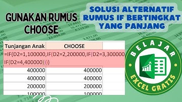 Fungsi Rumus Choose di Excel Solusi Alternatif Lebih Mudah dari IF Bertingkat