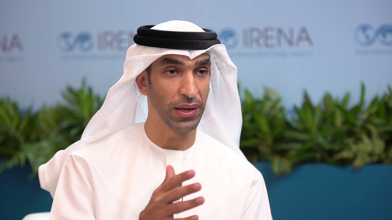 Minister of Climate Change and Environment for the UAE Dr Thani Ahmed Al  Zeyoudi, at IRENA 9A