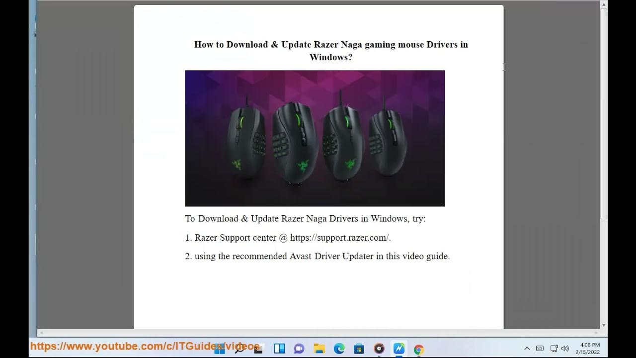 Download Update Razer Naga Gaming Mouse Drivers In Windows Youtube