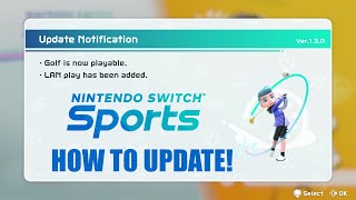 How to Download Golf Update on Nintendo Switch Sports!