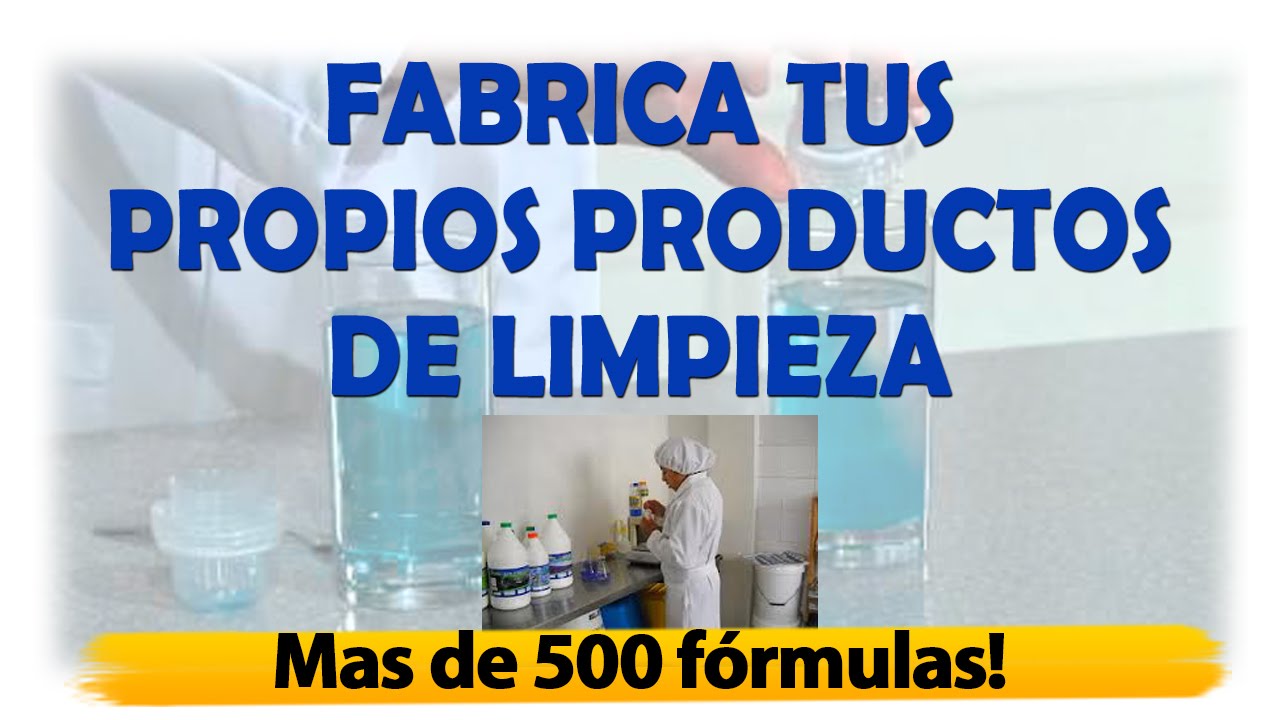 como fabricar productos de limpieza - YouTube