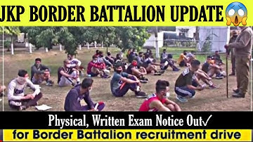 Jkp border battalion update 2021 | Jkp physical , written exam , syllabus update 2021