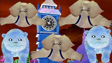 HICKORY DICKORY DOCK-RANDOM COLOR EFFECTS//FOUR ANIMALS IN THE CLOCK EFFECTS