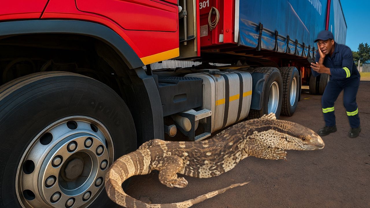 HUGE Reptile in His Truck