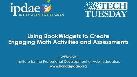 Using BookWidgets to Create Engaging Math Activities and Assessments (Webinar)