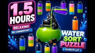 1.5 Hours of Water Sort Puzzle Gameplay 💧 | Relaxing No Commentary screenshot 4