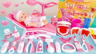 60 Minutes Satisfying with Unboxing Super Cute Pink Doctor Playset, Toys Collection Review | ASMR