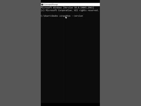 how to check python version using windows cmd #shorts #python #coding # ...