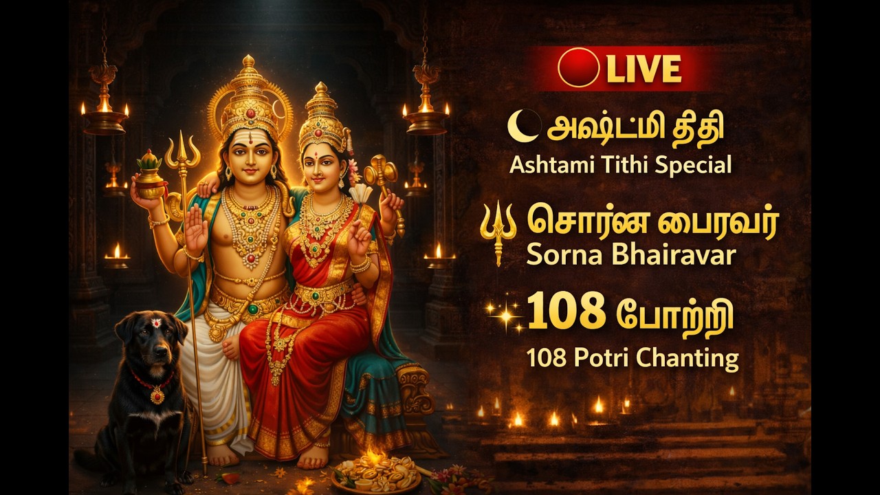 🔴 LIVE |  அஷ்டமி திதி Special  சொர்ண பைரவர் 108 போற்றி 🔱 | Sorna Bhairavar Potri  🙏#ashtamispecial