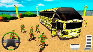 Us Army Bus Game Simulator 2022 - Indian Military Bus Driving | Android GamePlay screenshot 2