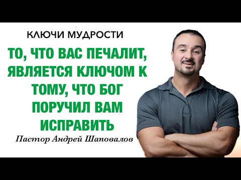 Видео: КЛЮЧИ МУДРОСТИ «То что вас печалит, это ключ к тому, что Бог поручил вам исправить» Андрей Шаповалов