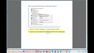 install wd ses device usb device driver on windows