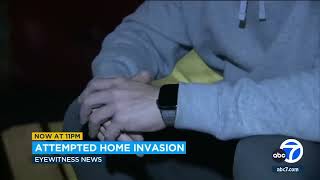 Terrifying Home Invasion in L.A. — Brave Homeowner Takes On Armed Thugs!