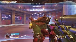 Overwatch CRAZY Reinhardt 5 push kill