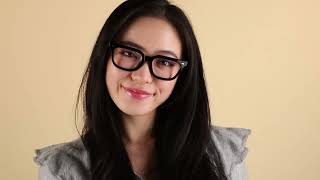 Miu Miu MU07XV 16K1O1 Rectangle Black Eyeglasses | SmartBuyGlasses US