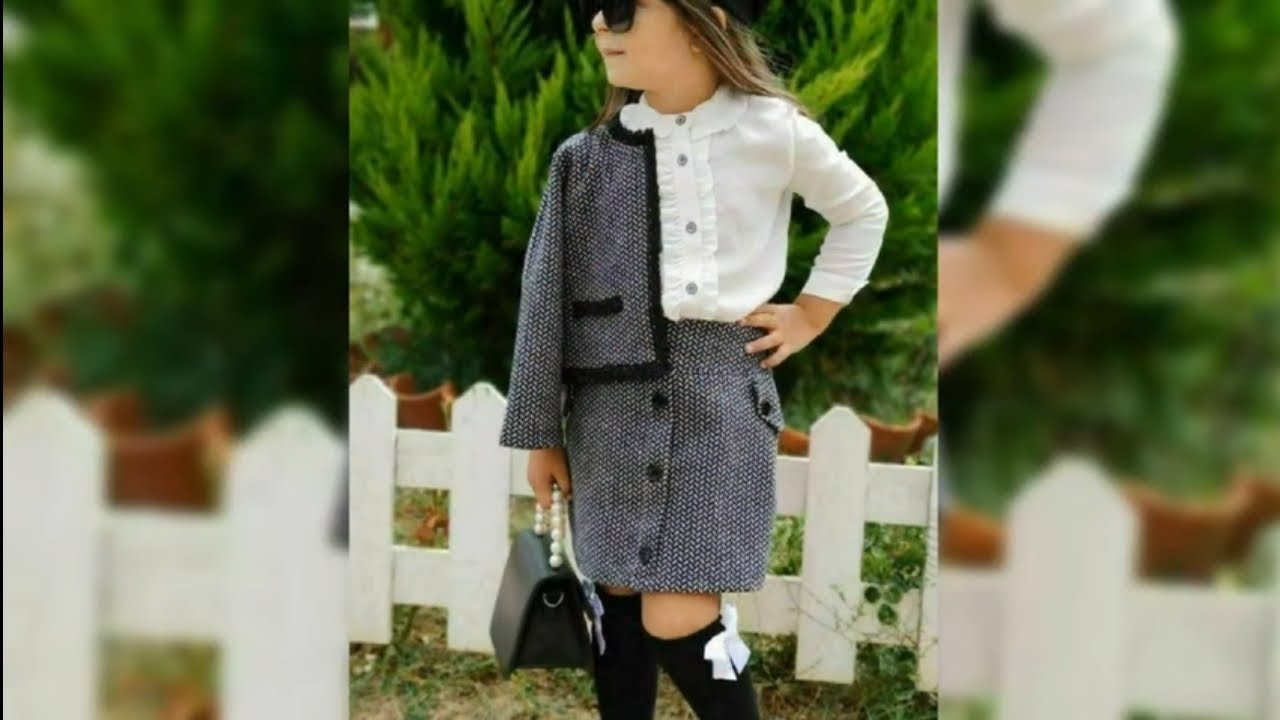 خياطة وتفصيل أسهل طقم بناتي لفصل الشتاء مقاس 6 الى 8 سنوات