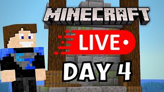 Minecraft Survival Live - FINISHING THE BUILD