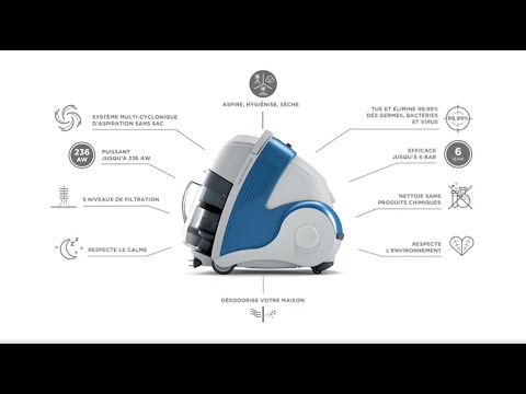 POLTI Unico MCV80_Total Clean & Turbo: le nettoyeur vapeur qui aspire, nettoie à la vapeur et sèche