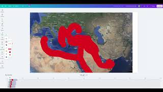 how to make mapping animations on canva